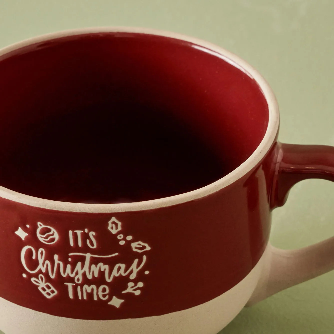 Chris Festive Mug detail view