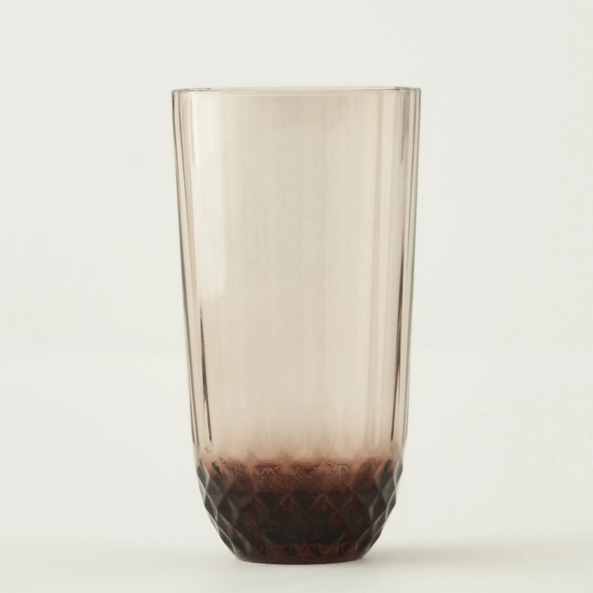 Colore Crystal Cut Highball Glass side view