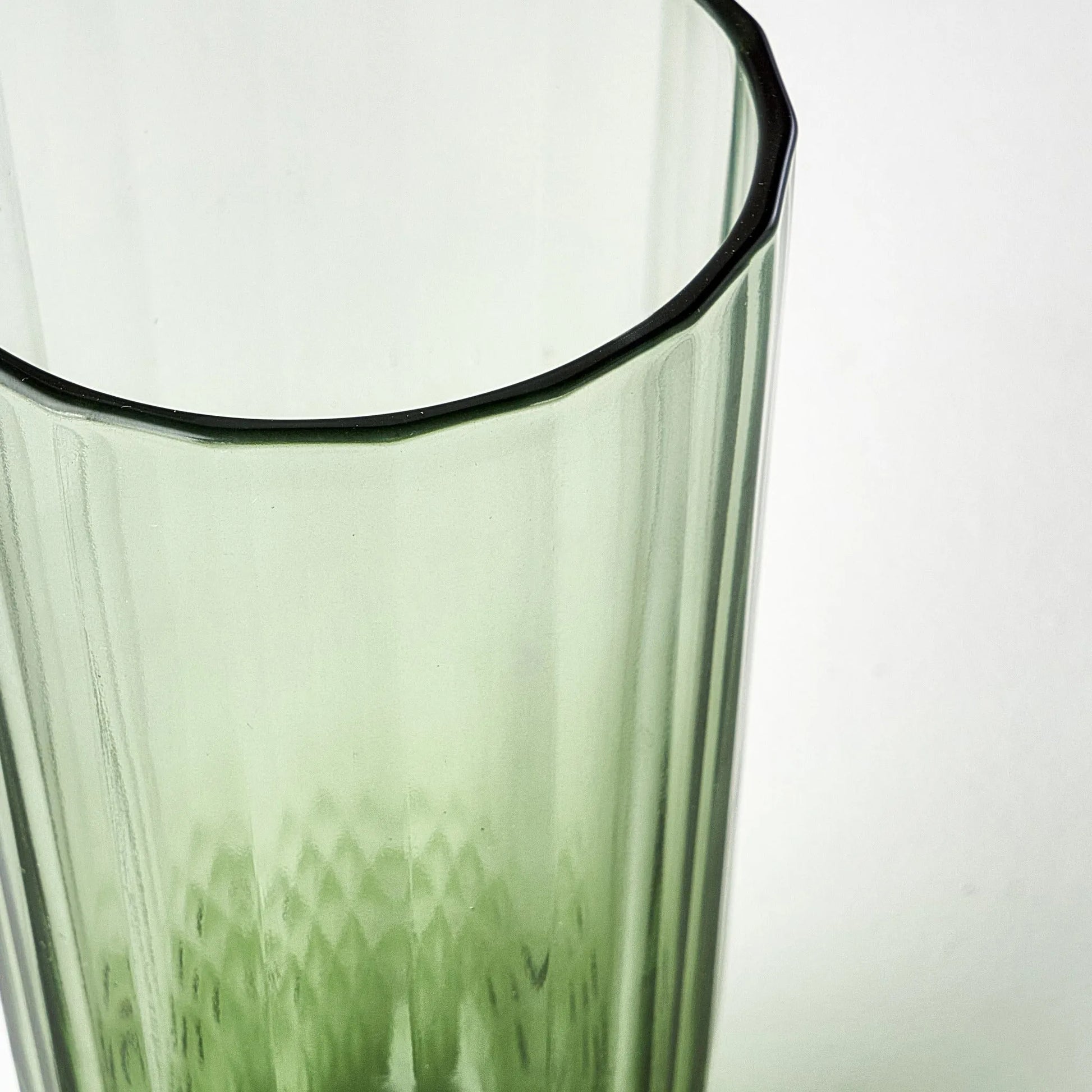 Colore Crystal Cut Highball Glass side view
