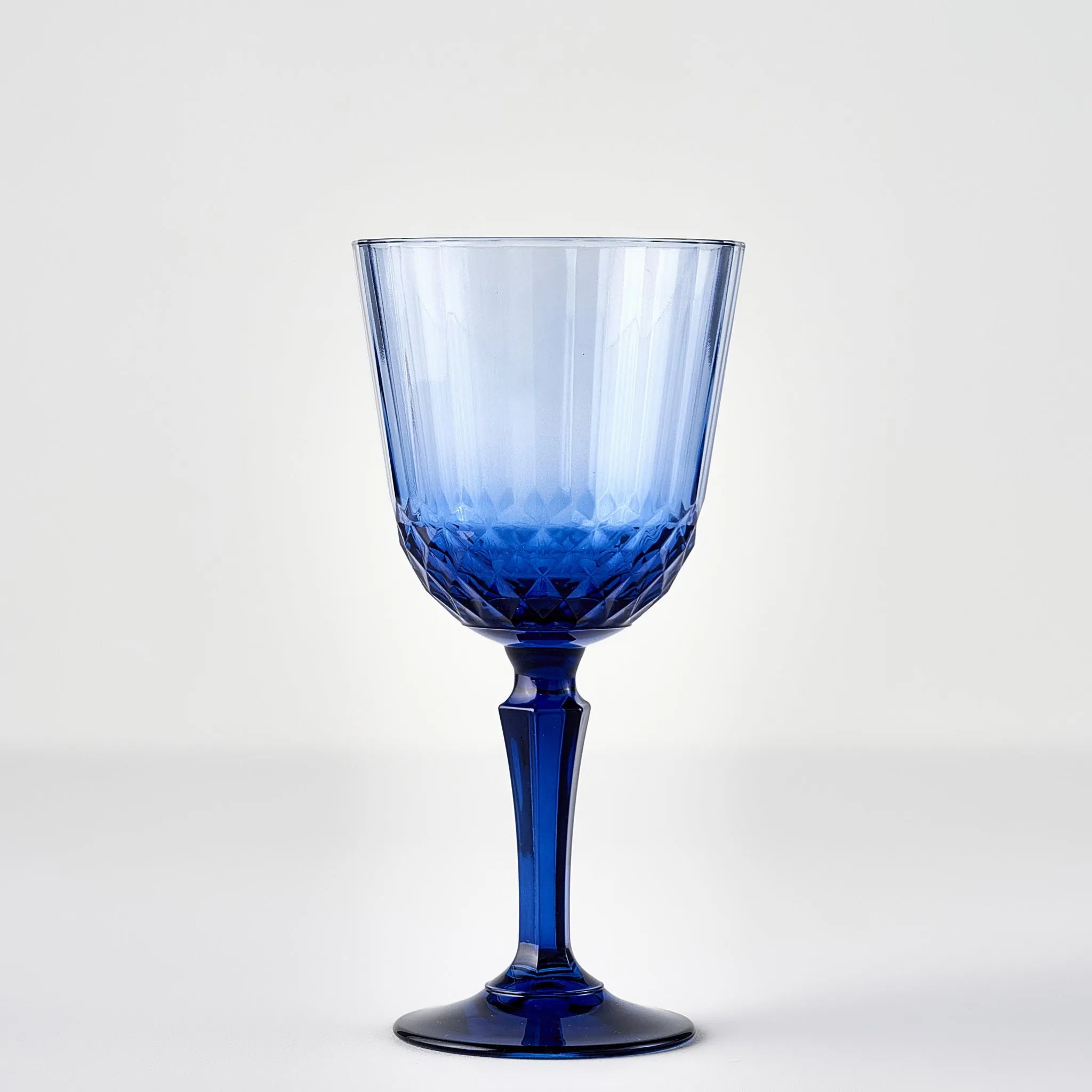 Colore Crystal Cut Wine Glass side view