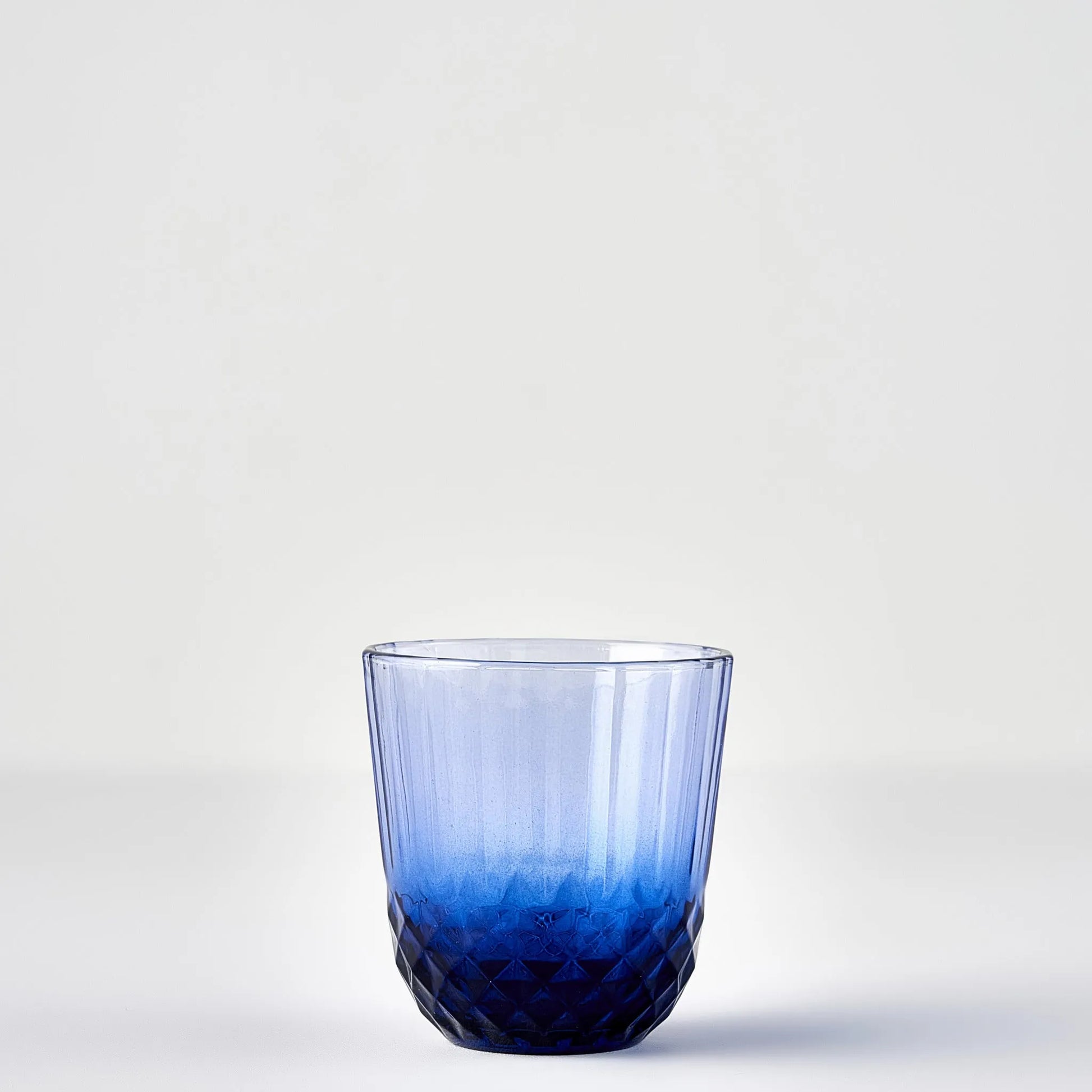 Colore Cut Glass Tumbler side view