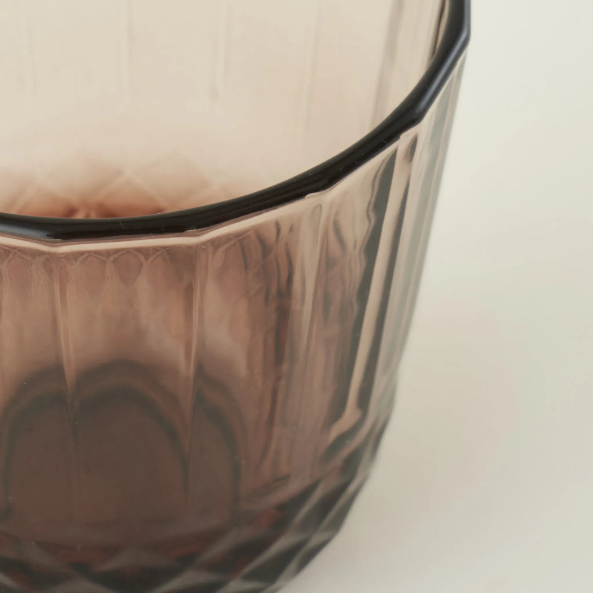 Colore Cut Glass Tumbler side view