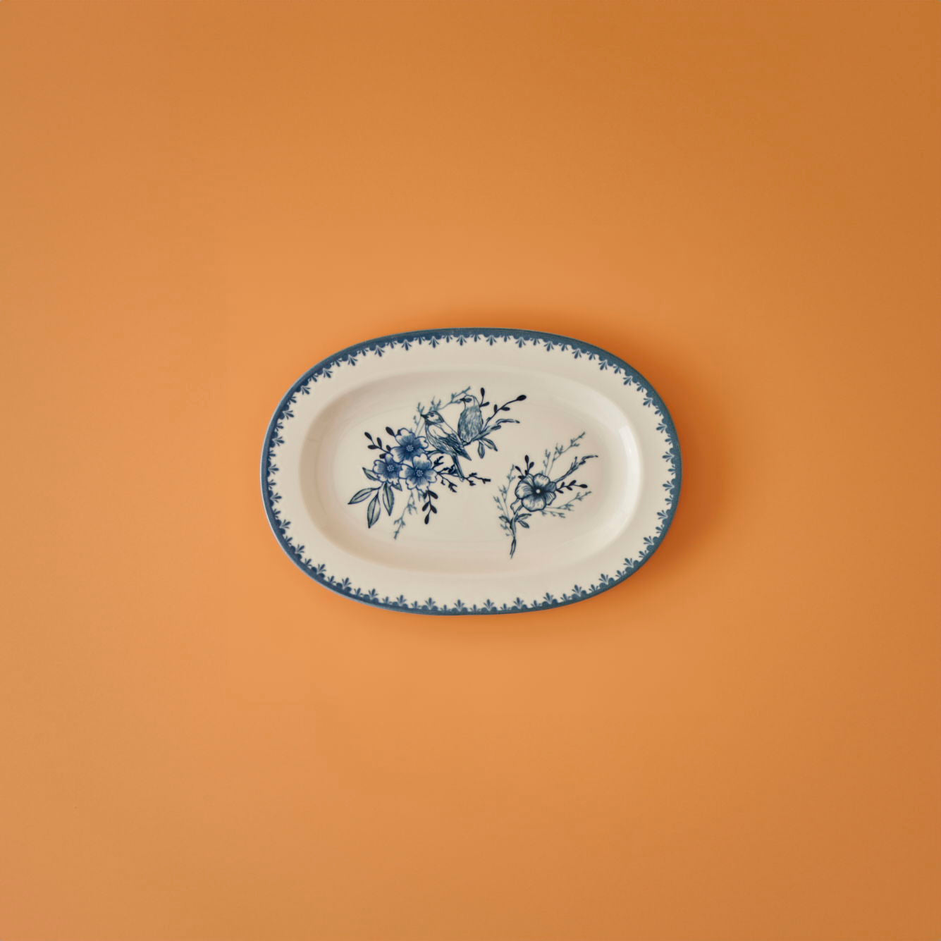 Bleu Blanc Porcelain Serving Platter