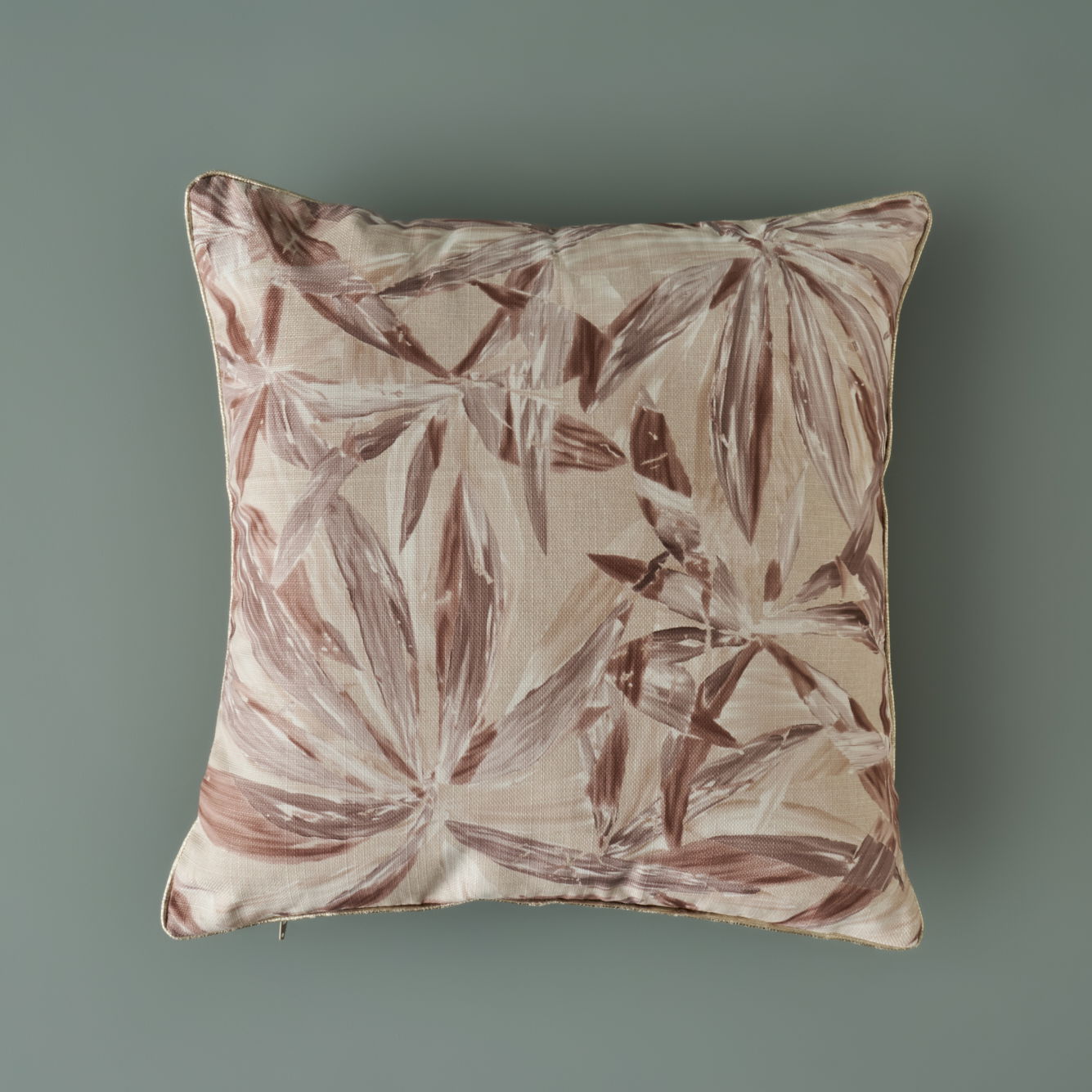 Flores Palm Leaf Throw Pillow