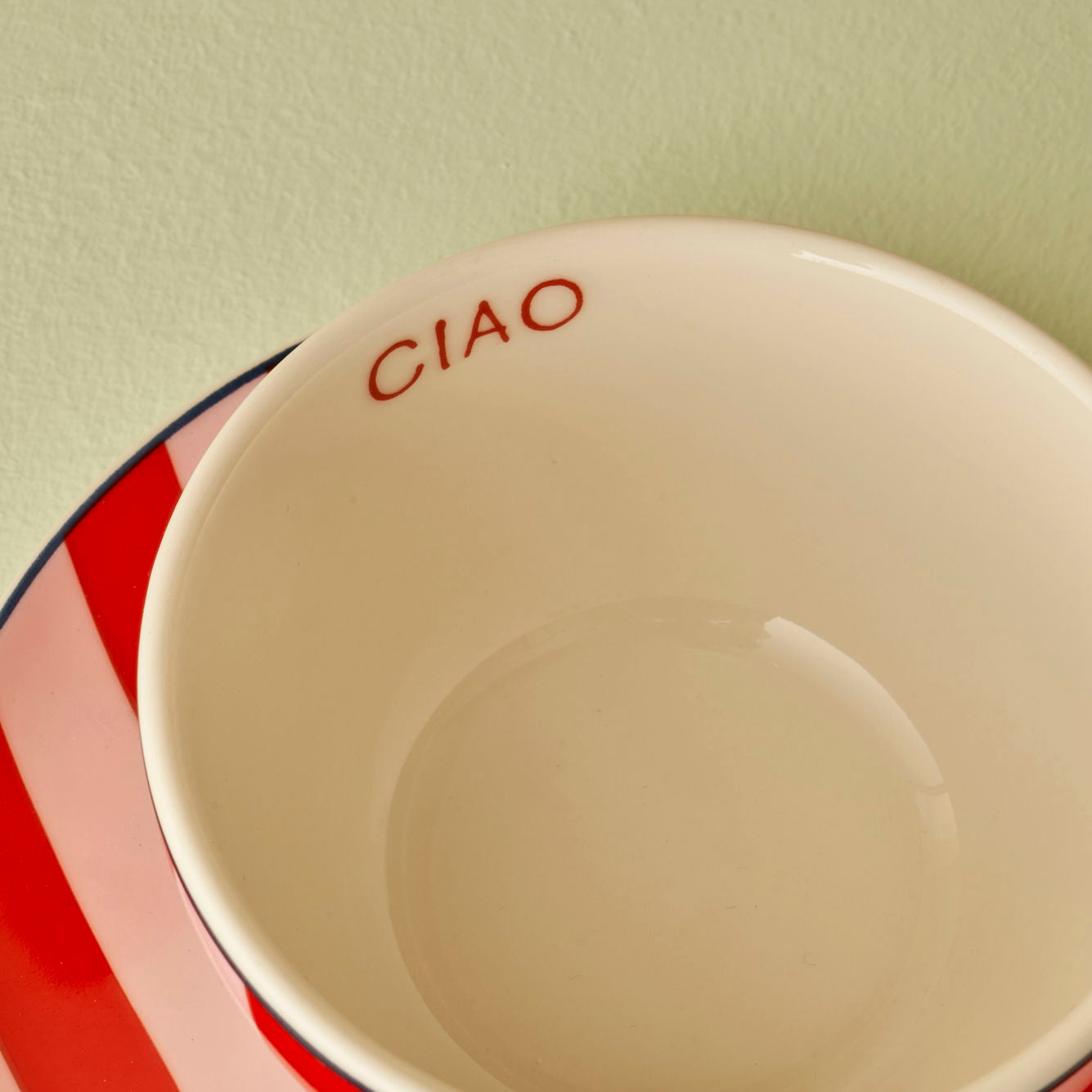 Line Porcelain Tea Cup Set (2 Pieces)