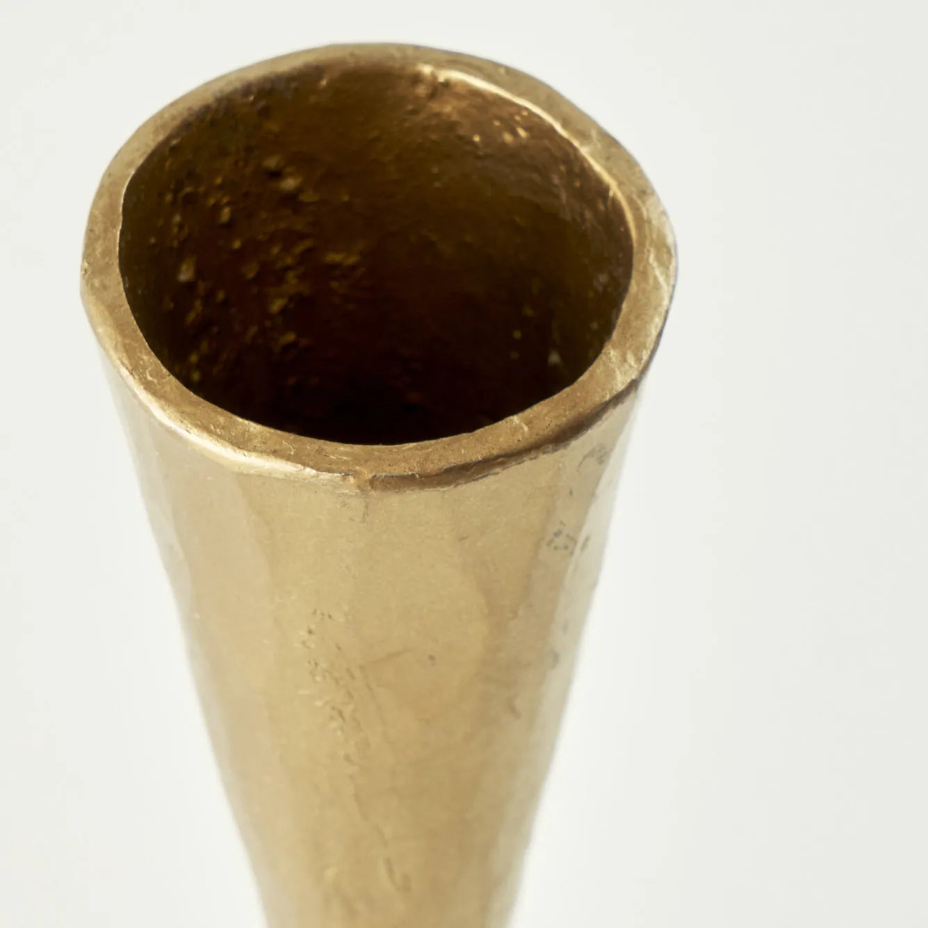 Dupni Gold Candle Holder side view