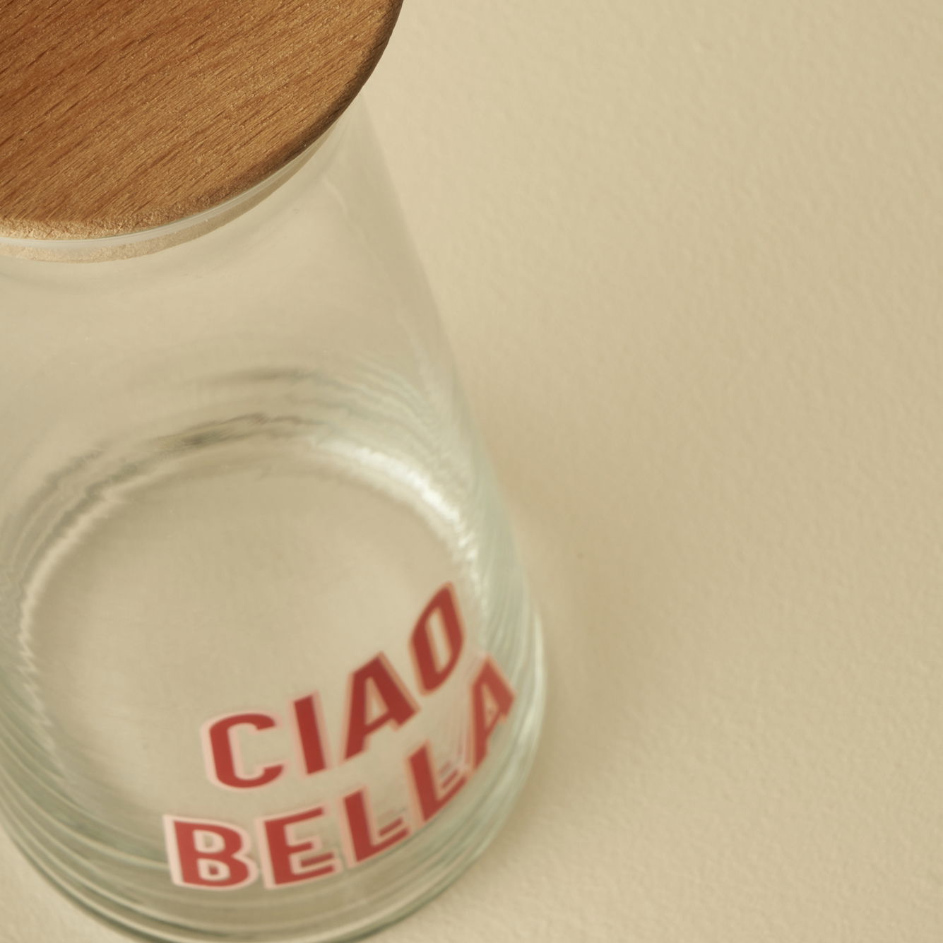 Line Ciao Bella Glass Carafe with Wooden Lid