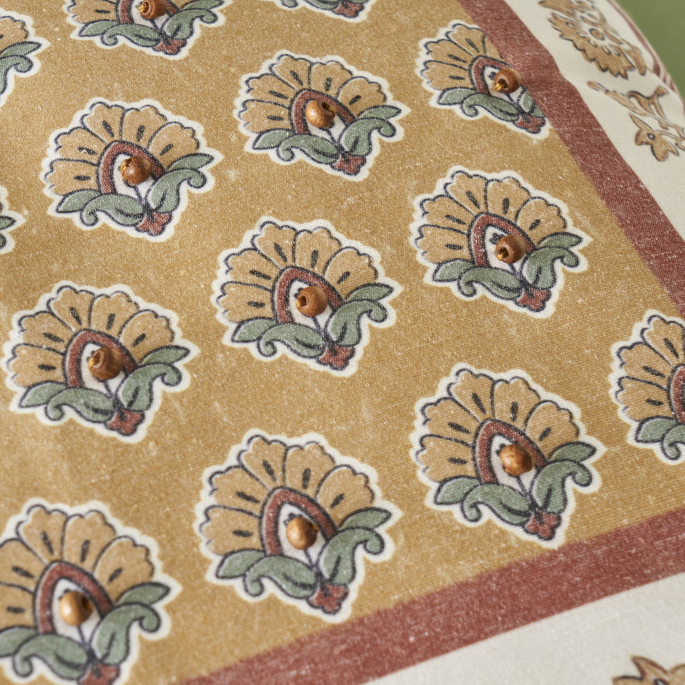 Indian Beauty Beaded Cushion Cover