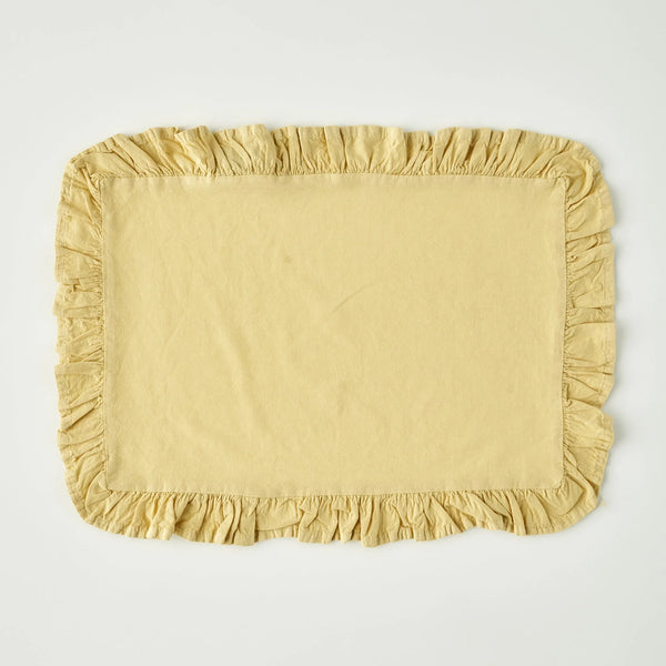 Elegance Cotton Ruffled Edge Placemat