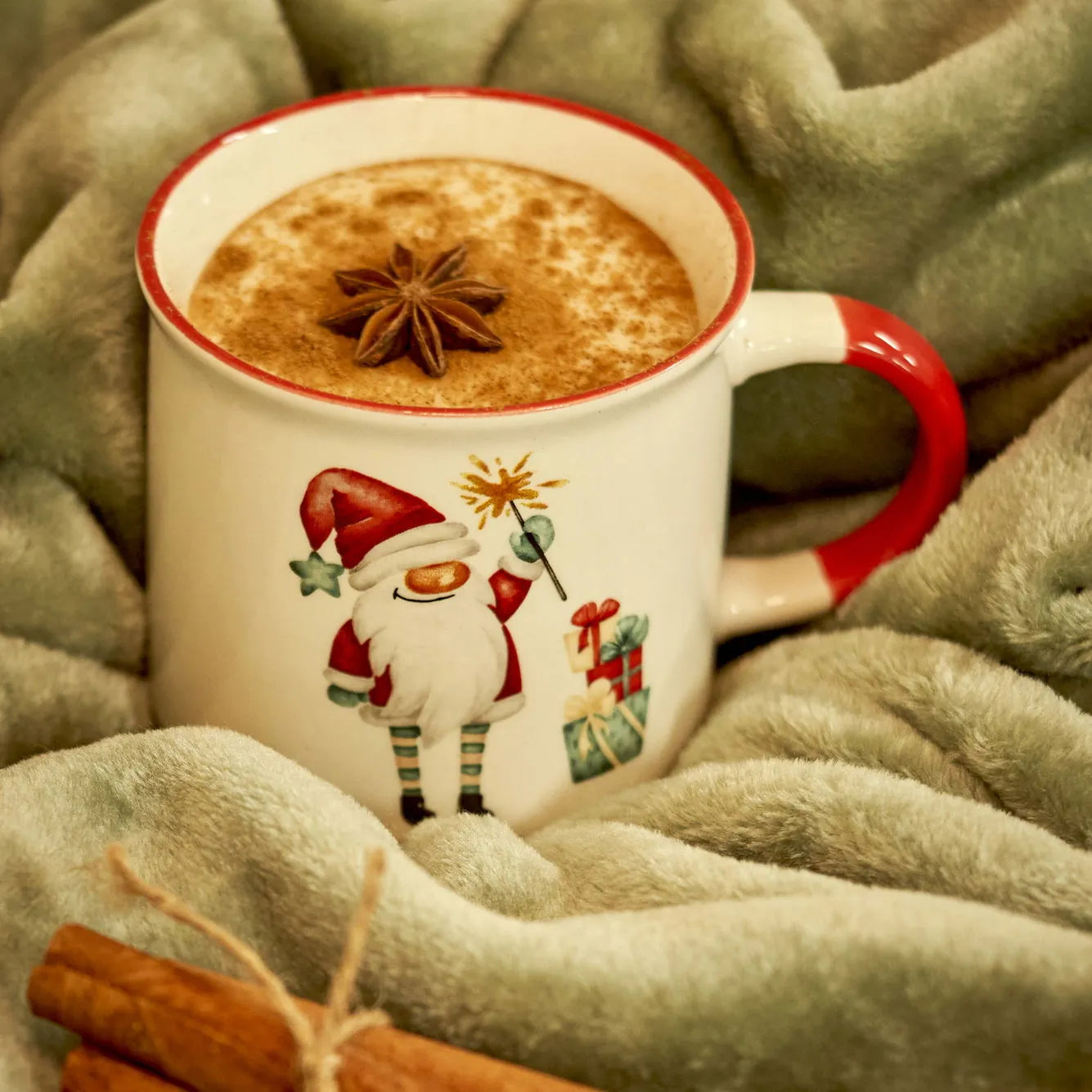 Elfie New Bone Porcelain Mug & Snack Bowl Set detail view