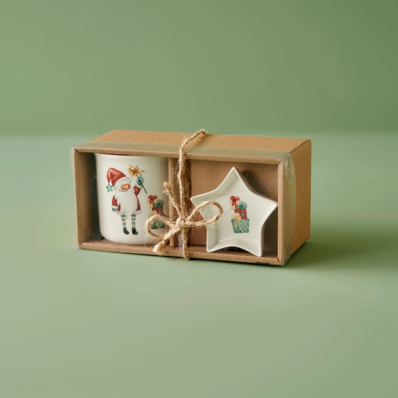 Elfie New Bone Porcelain Mug & Snack Bowl Set texture detail