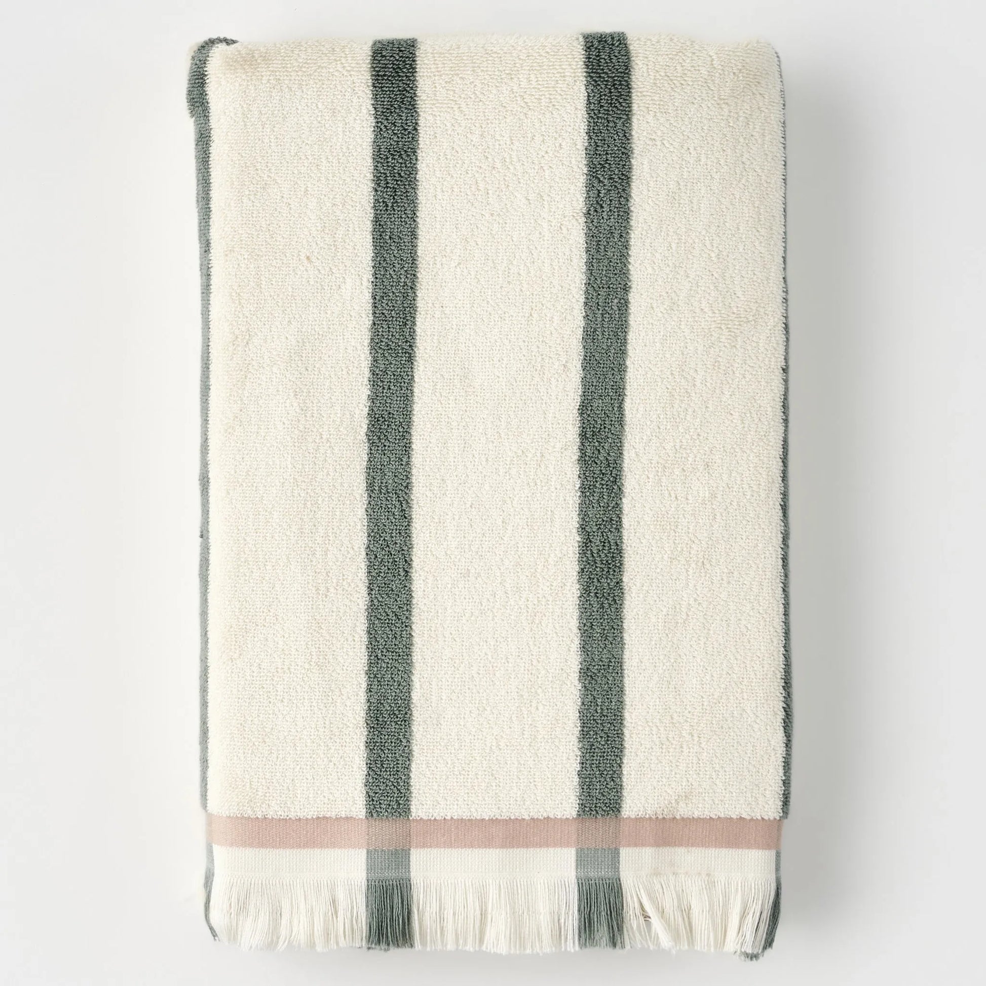 Ella Striped Cotton Bath Towel detail view