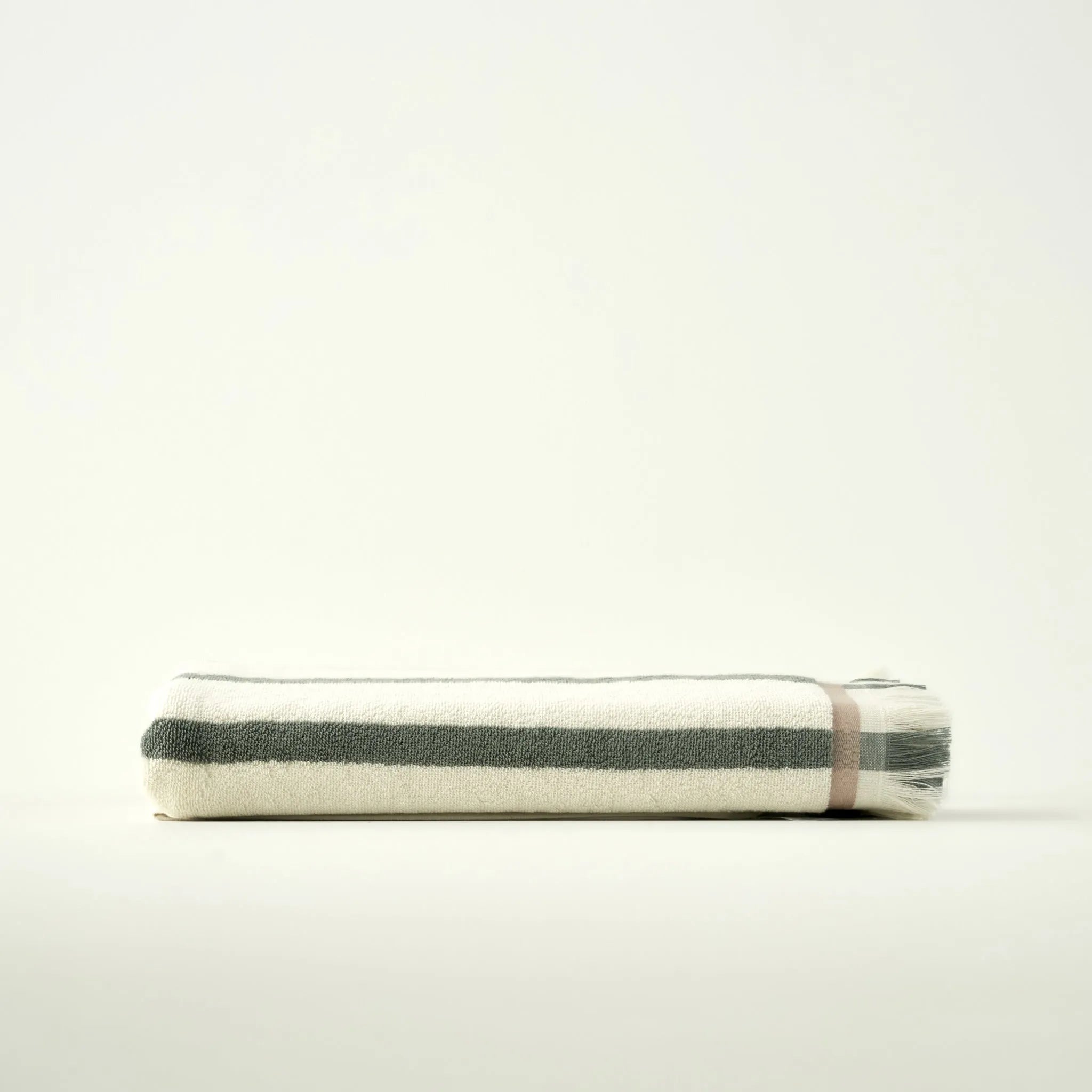 Ella Striped Cotton Hand Towel side view