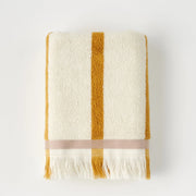 Ella Striped Cotton Hand Towel angle view