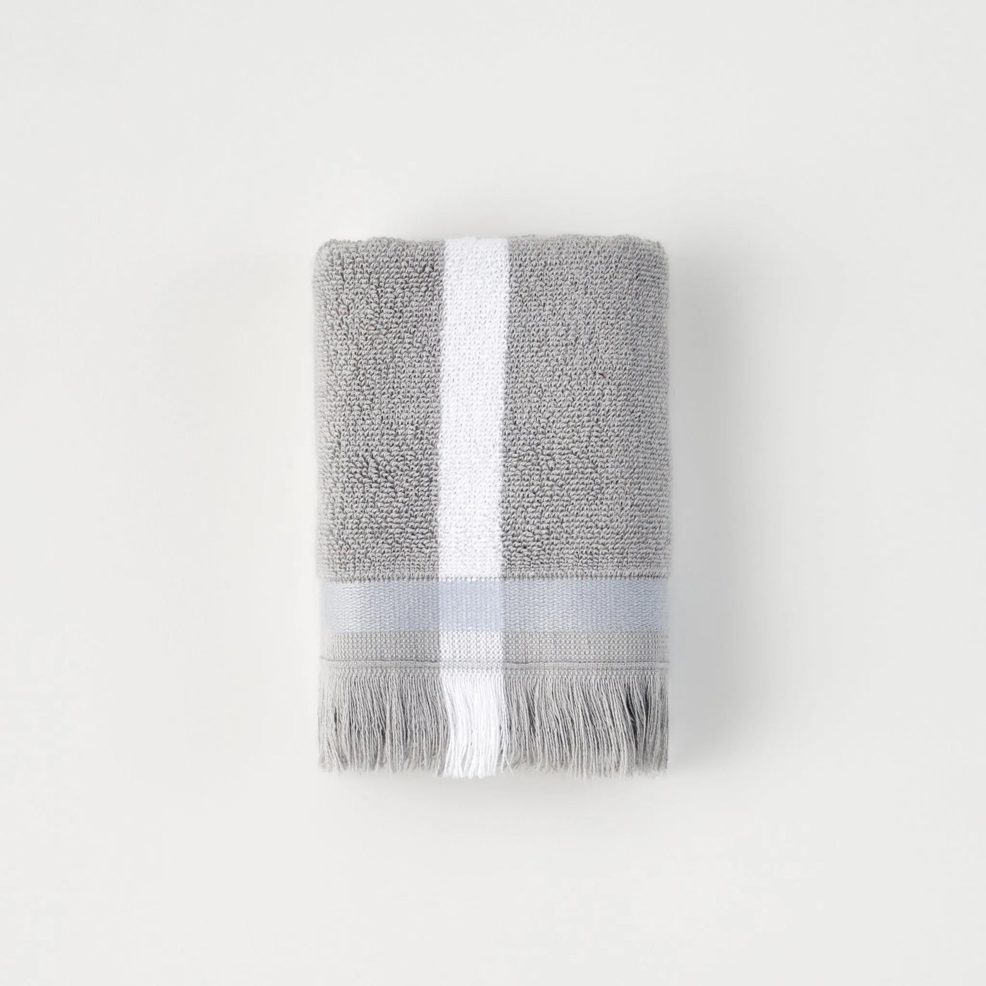 Ella Striped Cotton Hand Towel side view