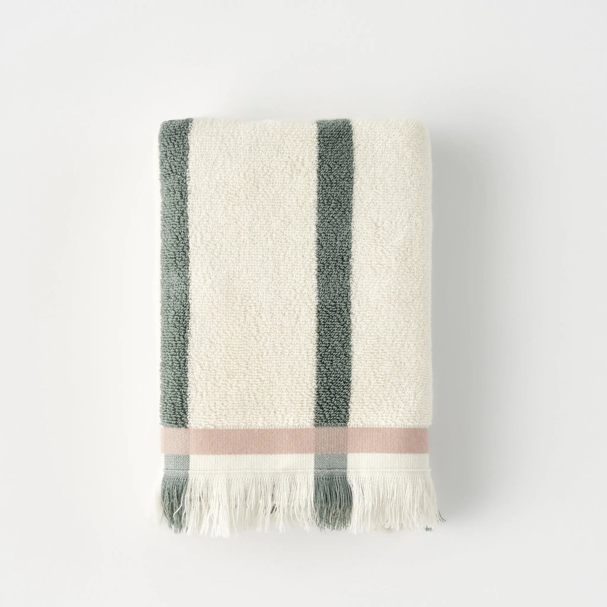 Ella Striped Cotton Hand Towel fabric detail