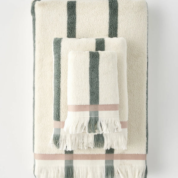 Ella Striped Cotton Hand Towel