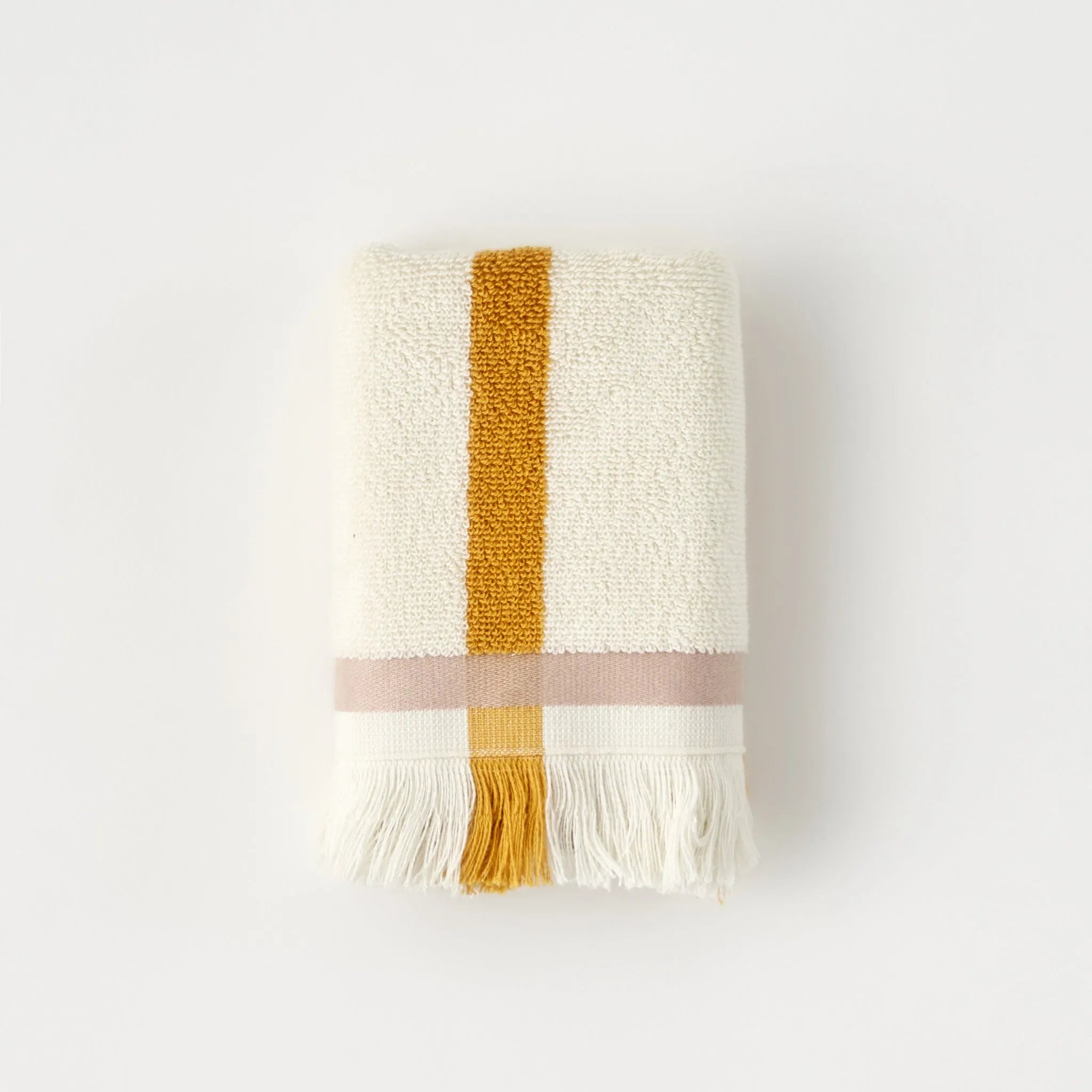 Ella Striped Cotton Washcloth