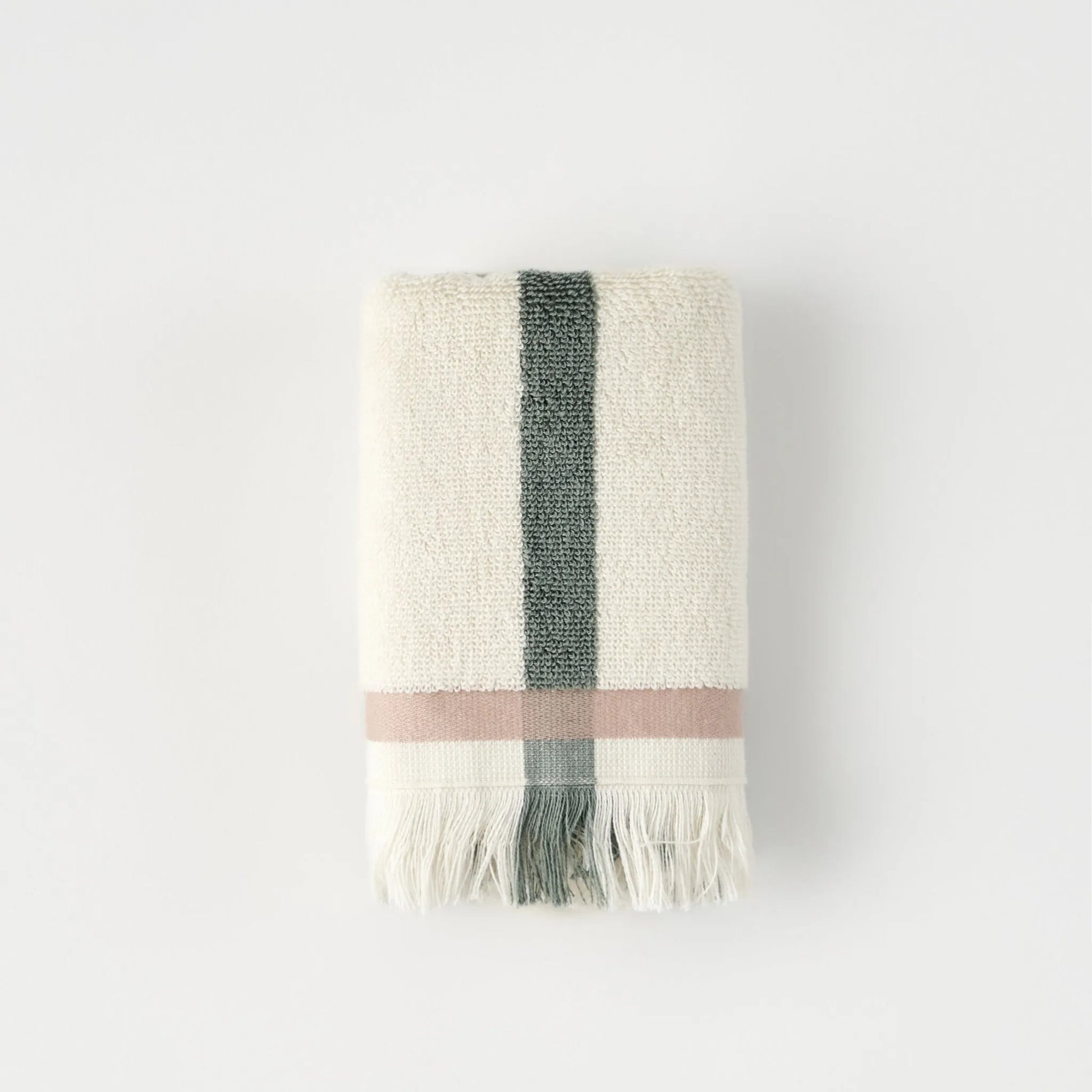 Ella Striped Cotton Washcloth additional view