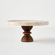 Ephesus Travertine Cake Stand
