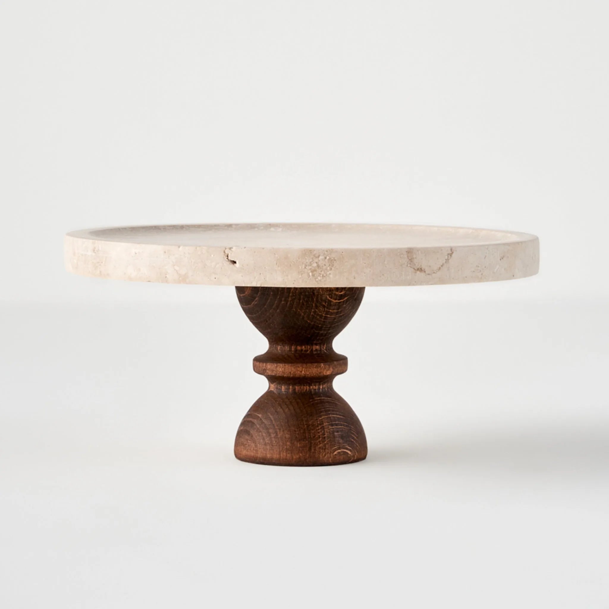 Ephesus Travertine Cake Stand
