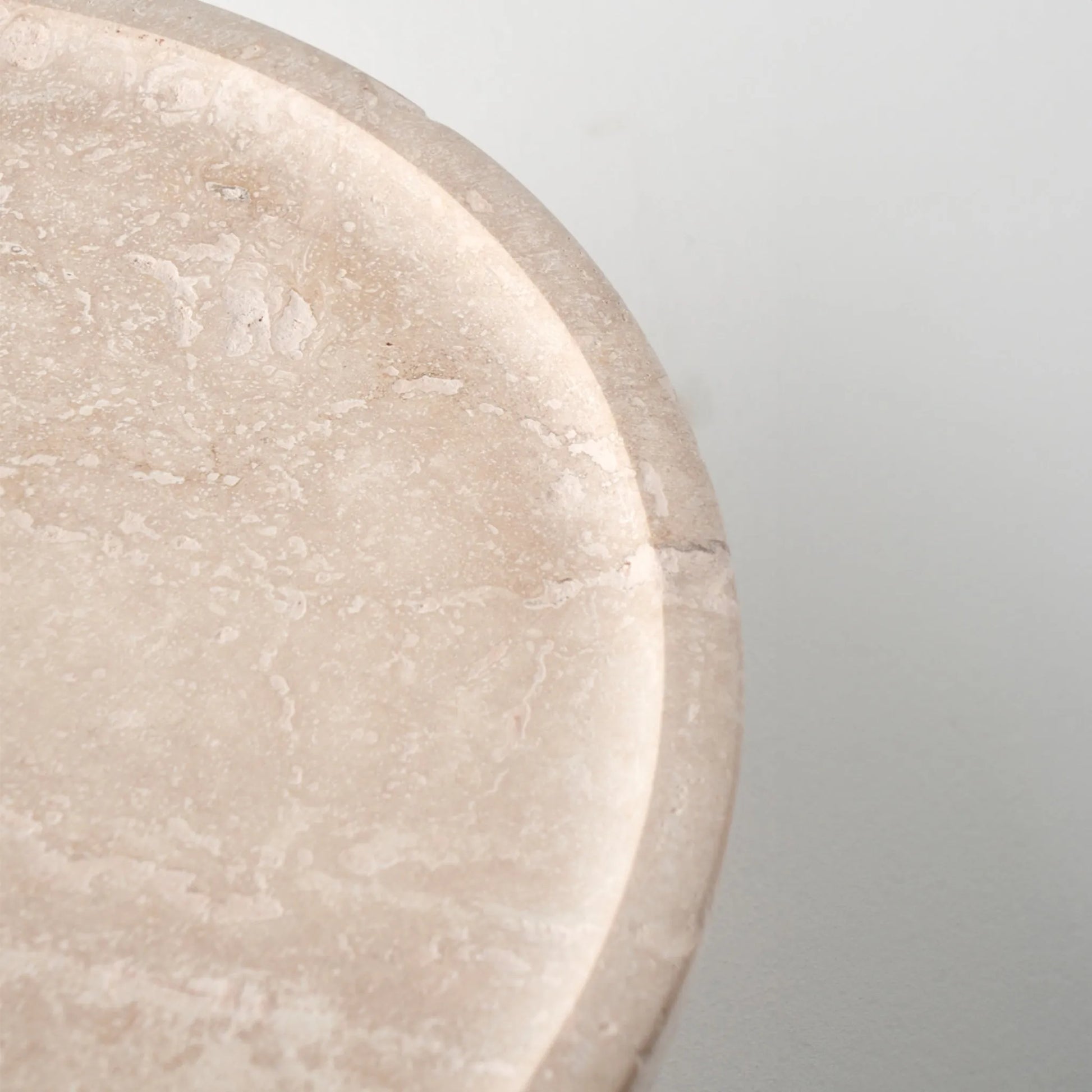Ephesus Travertine Cake Stand detail view
