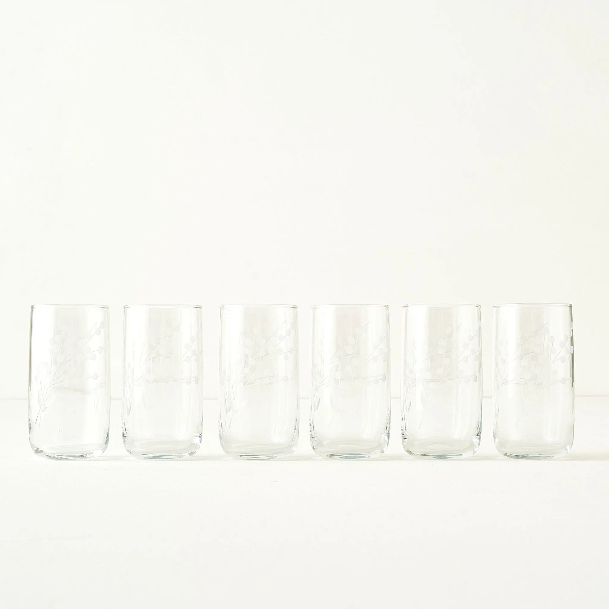 Exclusive Collection Floral Highball Glass (Set of 6)