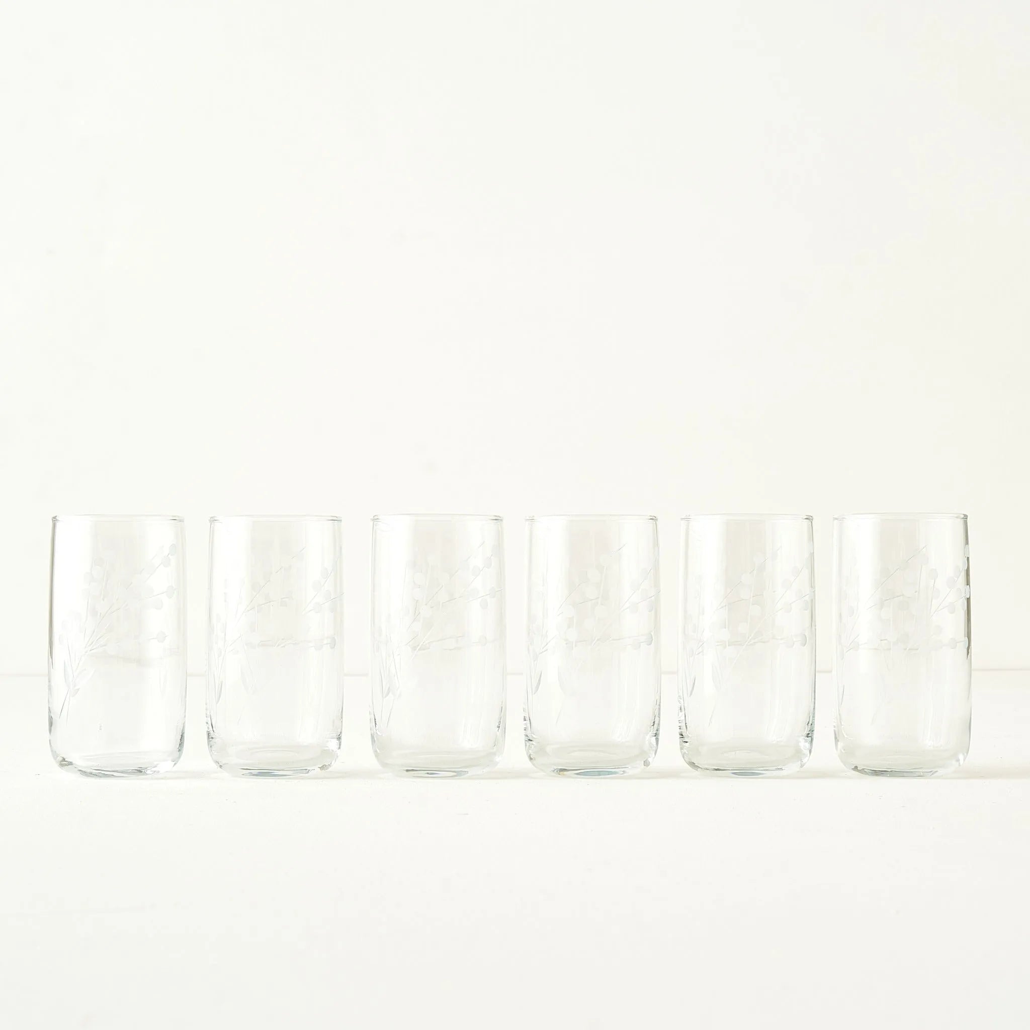 Exclusive Collection Floral Highball Glass (Set of 6)