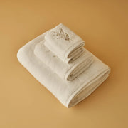 Exclusive Floral Embroidered Cotton Towel Set (4 Piece)
