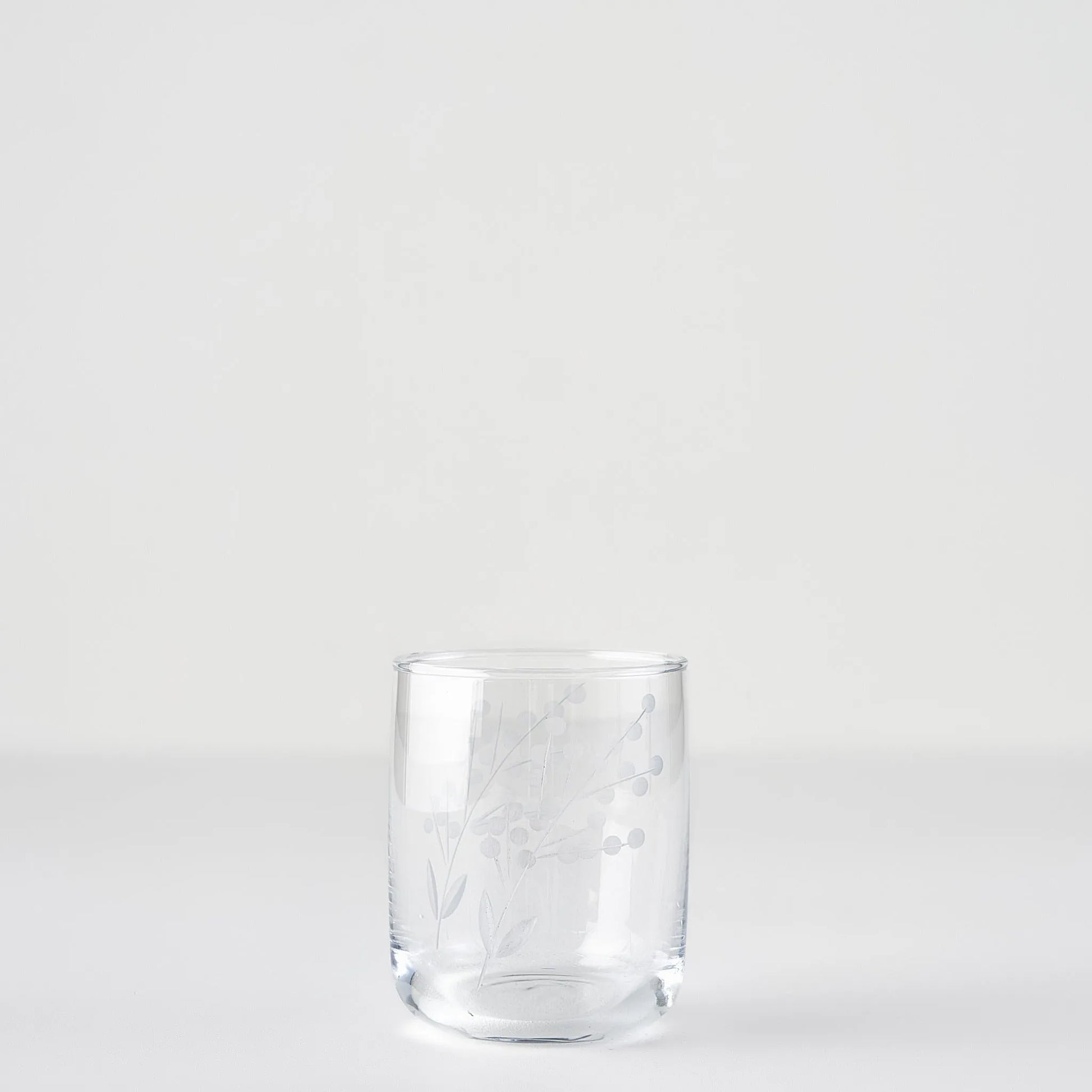 Exclusive Floral Etched Tumbler (Set of 6) detail view