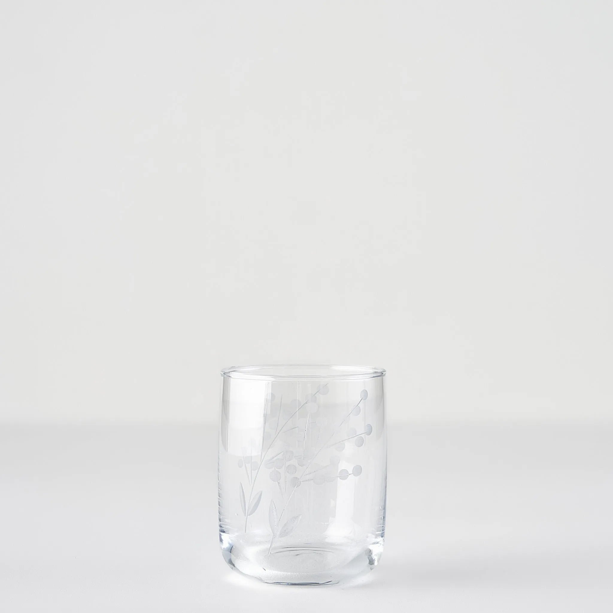 Exclusive Floral Etched Tumbler (Set of 6) detail view
