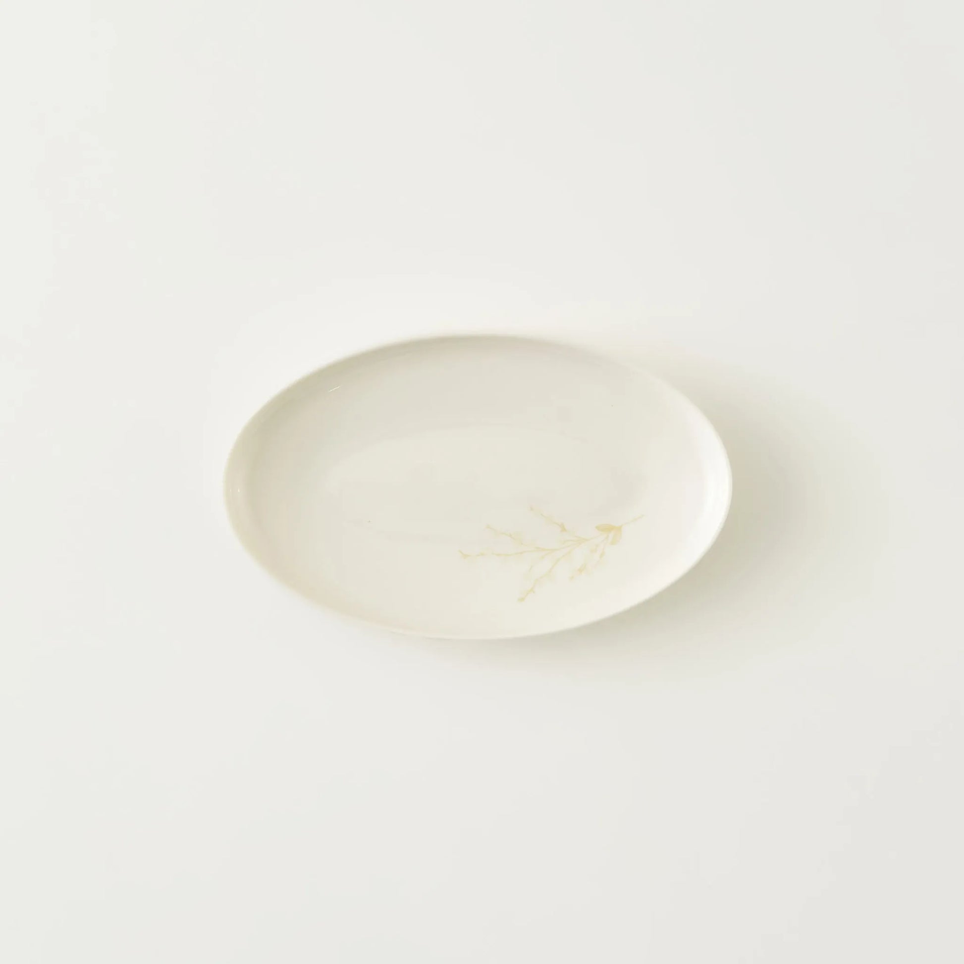 Exclusive Selection Porcelain Oval Serving Platter side view