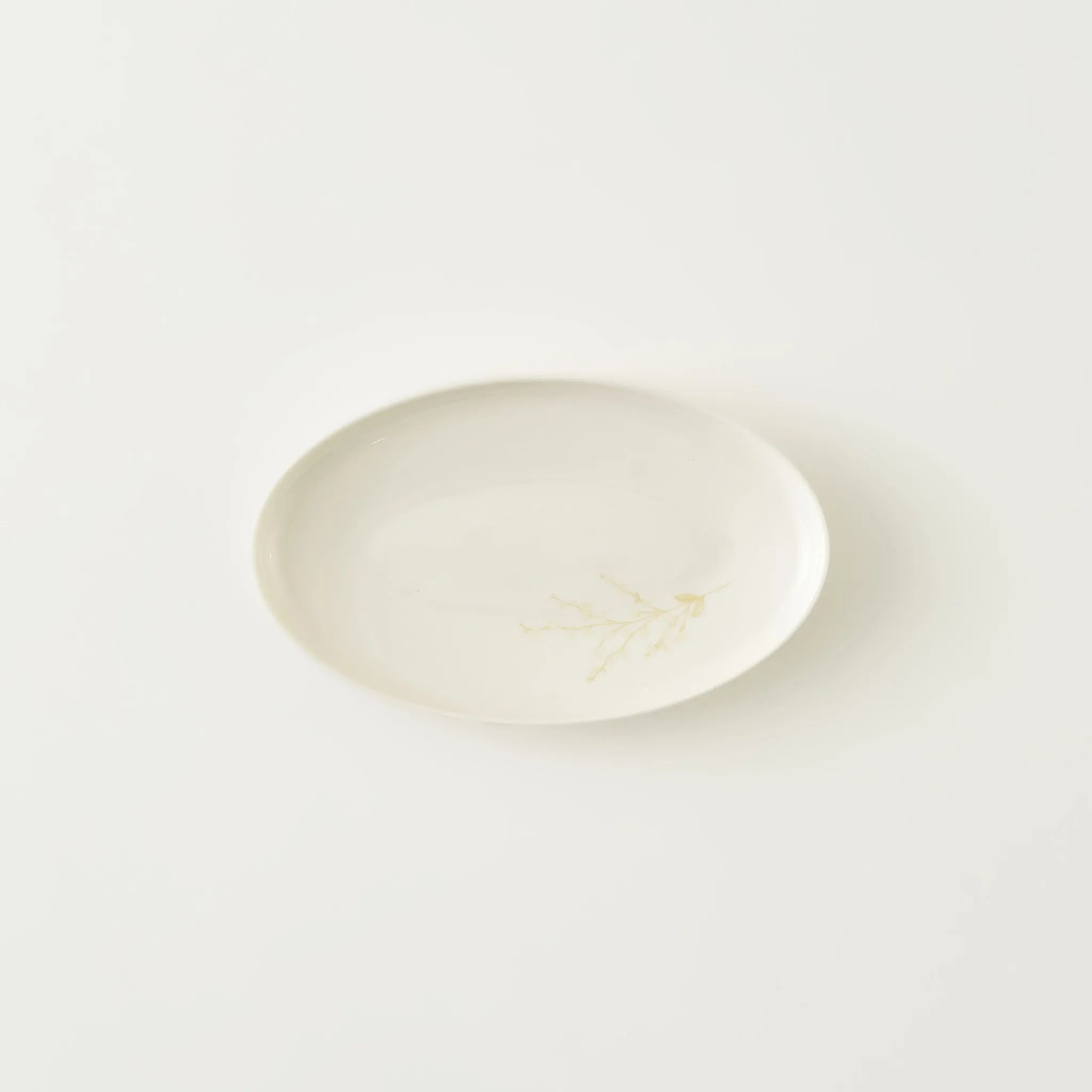 Exclusive Selection Porcelain Oval Serving Platter side view
