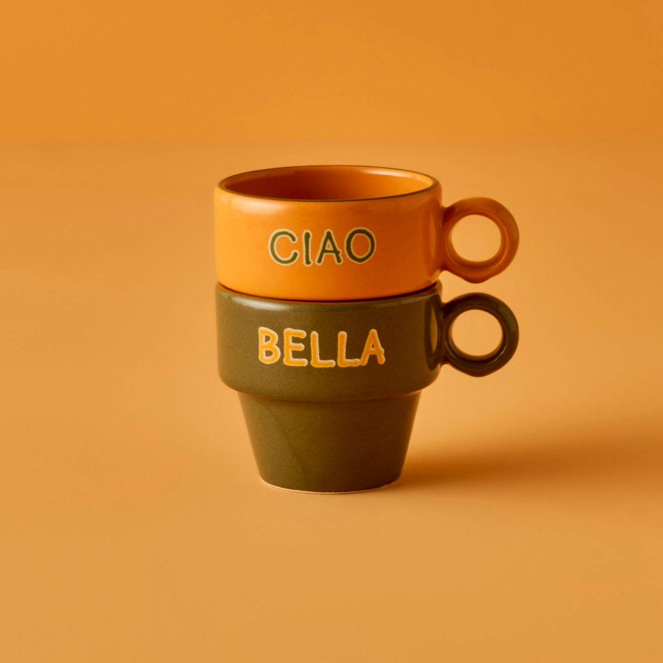 Line Ceramic Espresso Cup (Set of 2)