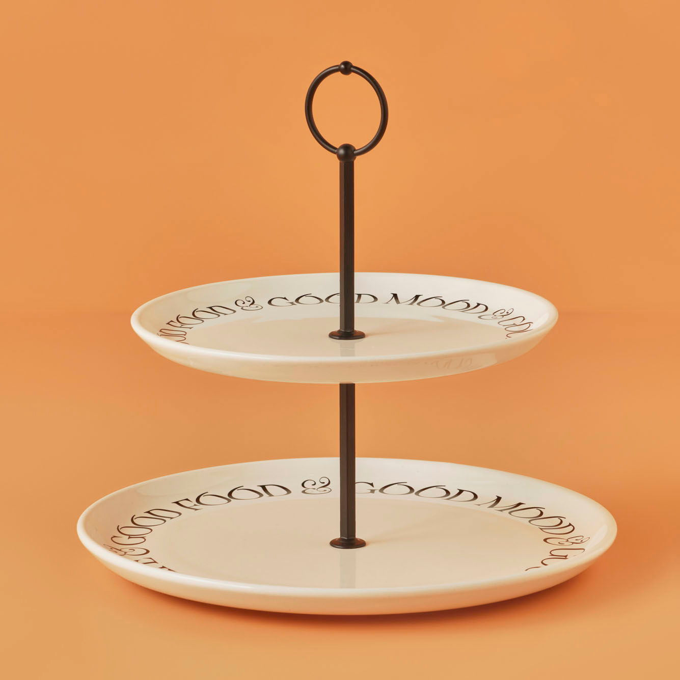 Motto 2-Tier Ceramic Serving Stand