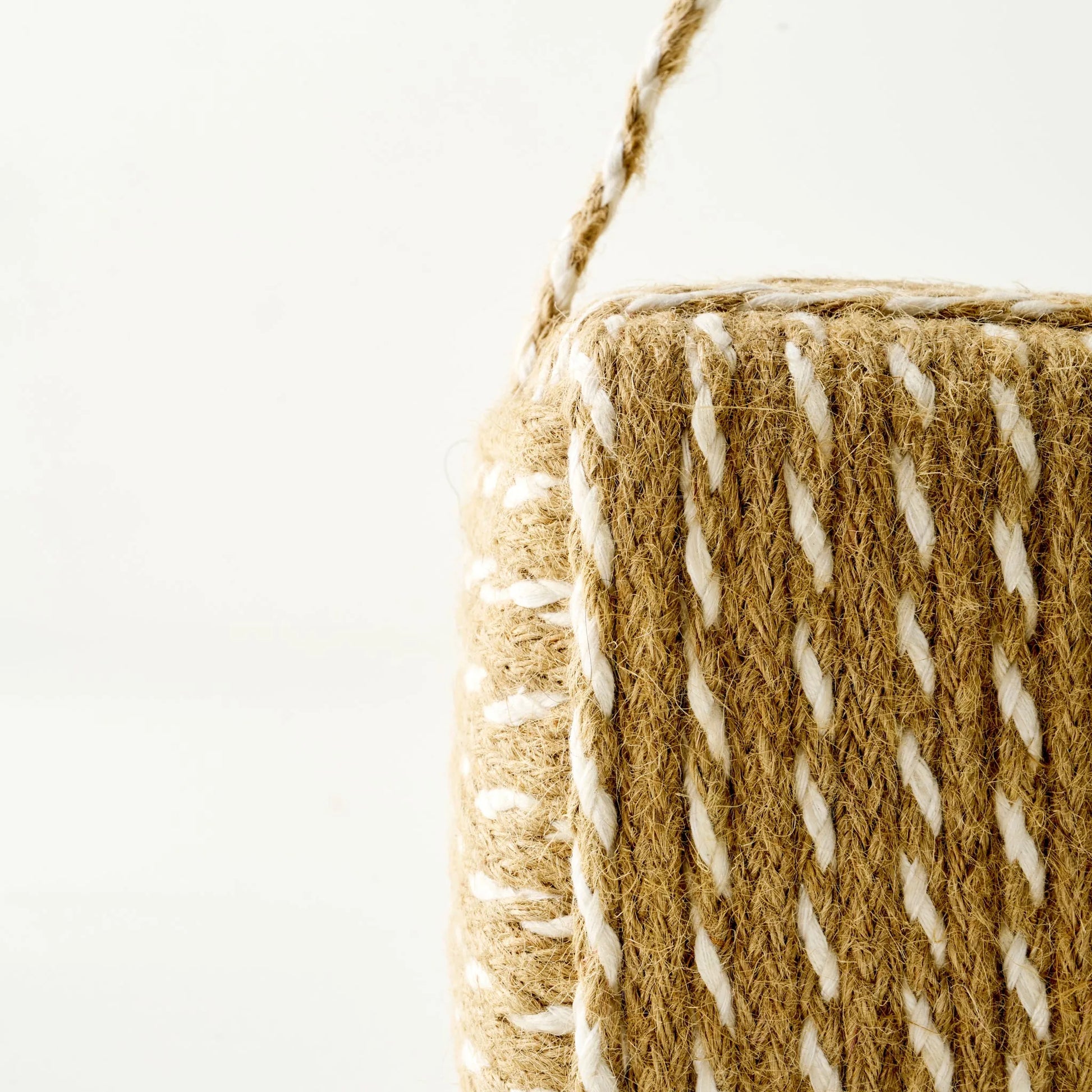Flor Woven Cube Decorative Door Stopper texture detail