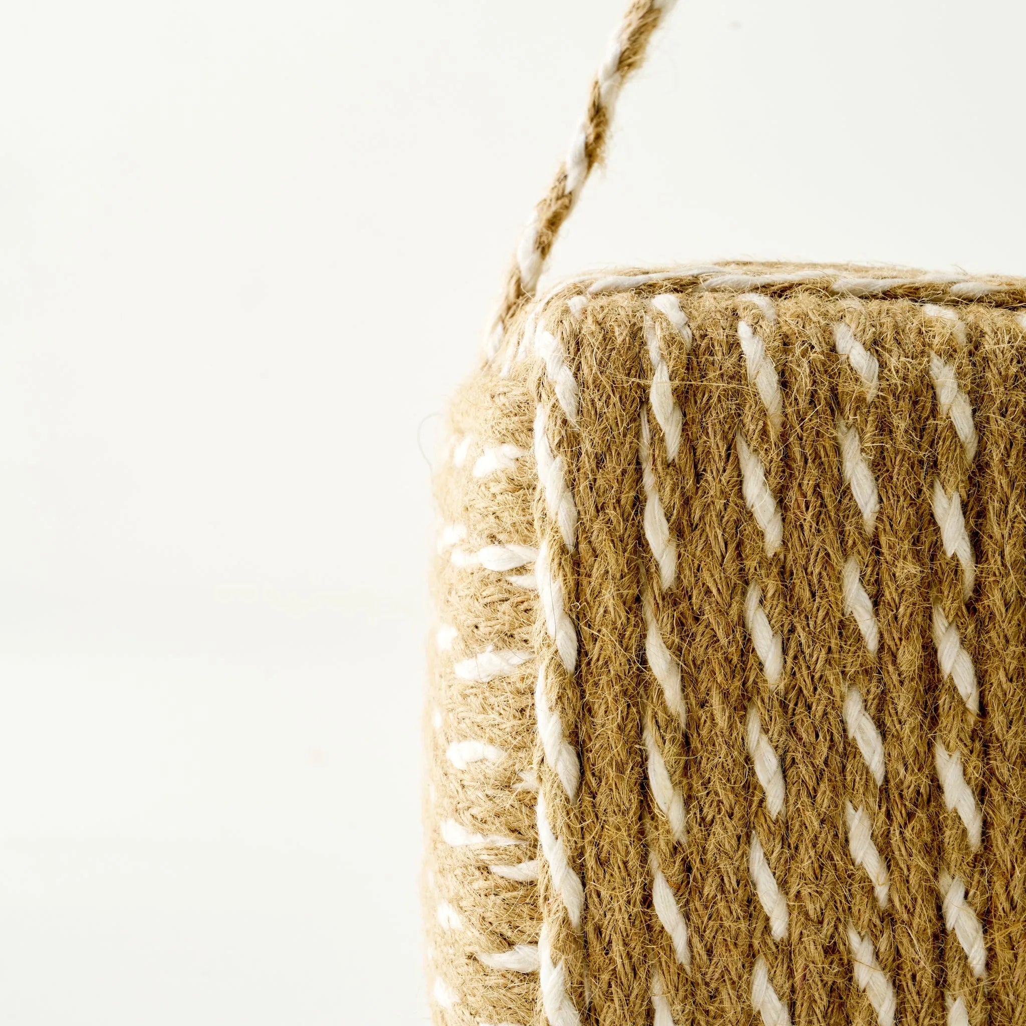Flor Woven Cube Decorative Door Stopper texture detail