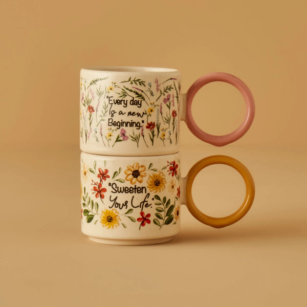 Flores Coffee Cup Set (2 Pieces)