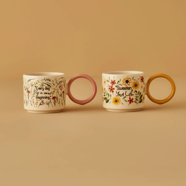 Flores Coffee Cup Set (2 Pieces)