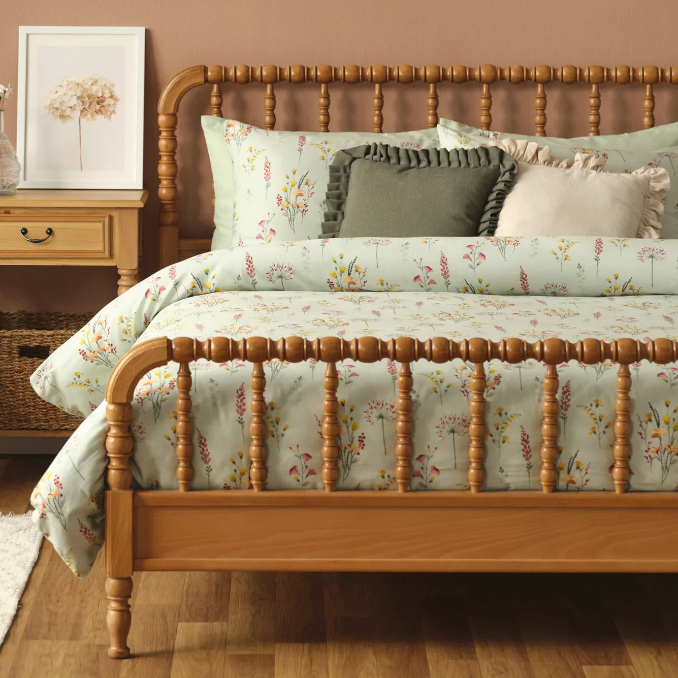 Flores Cotton Sateen Duvet Set