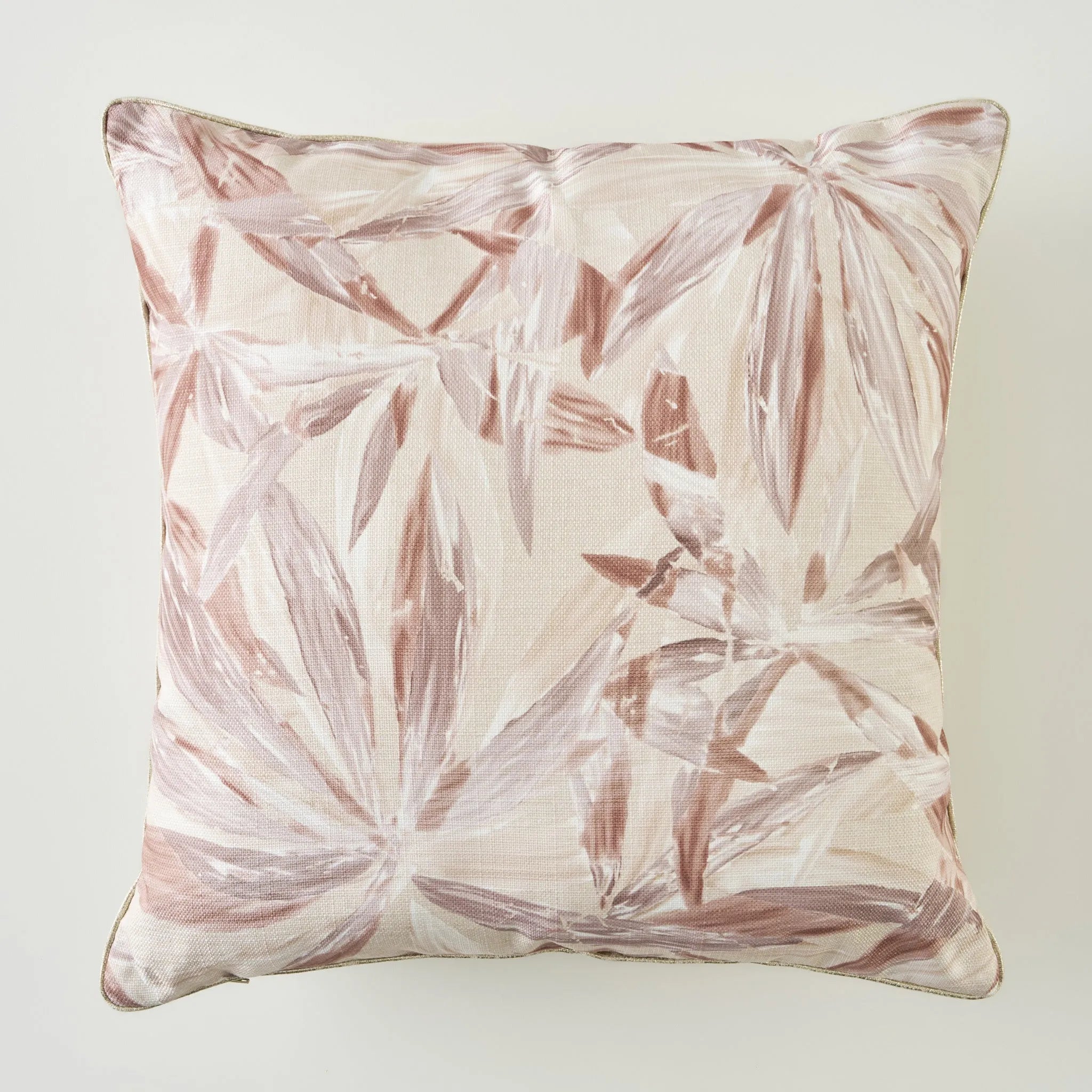 Flores Palm Leaf Throw Pillow