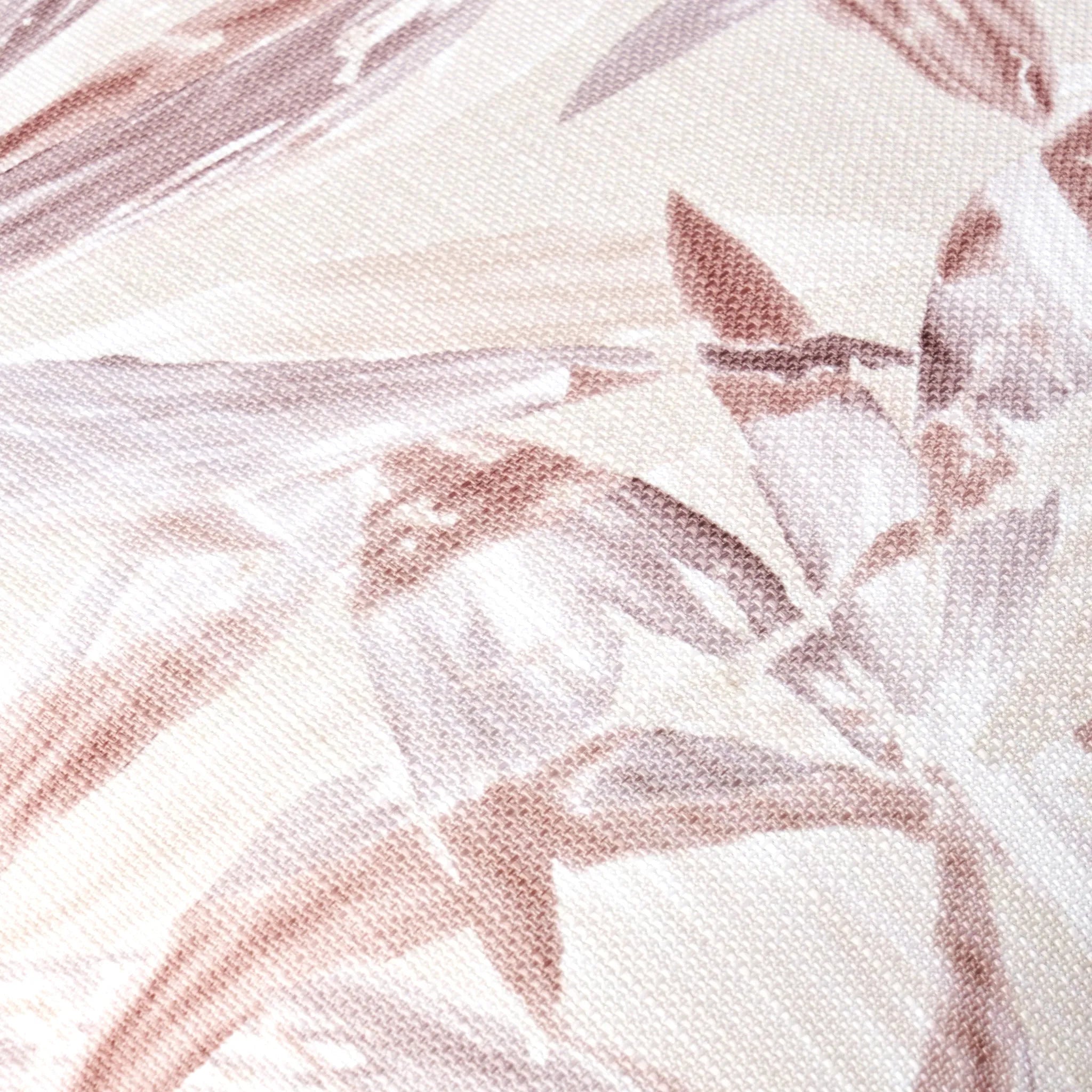 Flores Palm Leaf Throw Pillow detail view