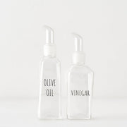Geo Glass Oil & Vinegar Dispenser Set