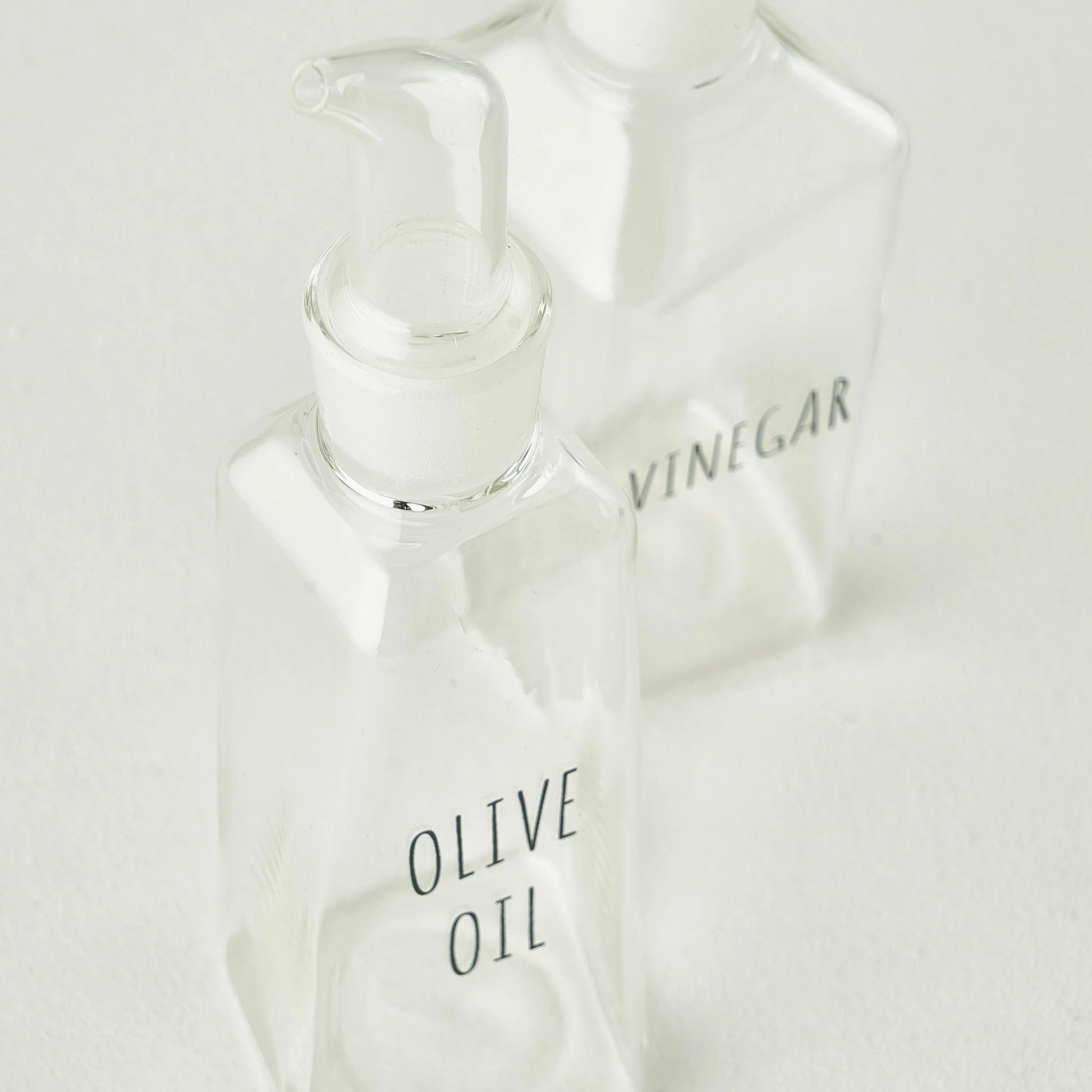 Geo Glass Oil & Vinegar Dispenser Set detail view