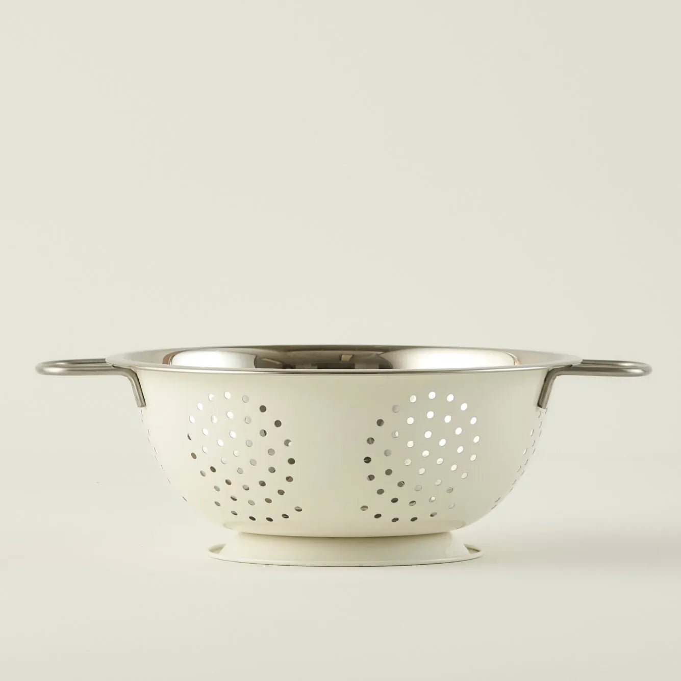 Giza White Stainless Steel Colander - Default Title - Bella Maison