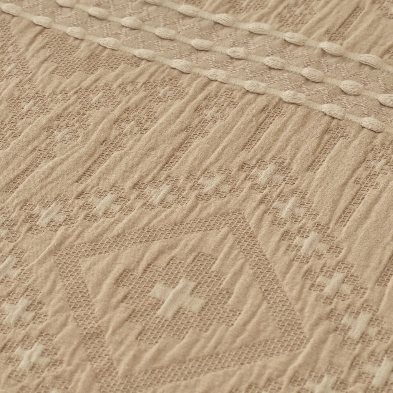Glorinda Cotton Coverlet with Shams texture detail
