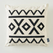 Helena Cotton Punch Embroidered Throw Pillow