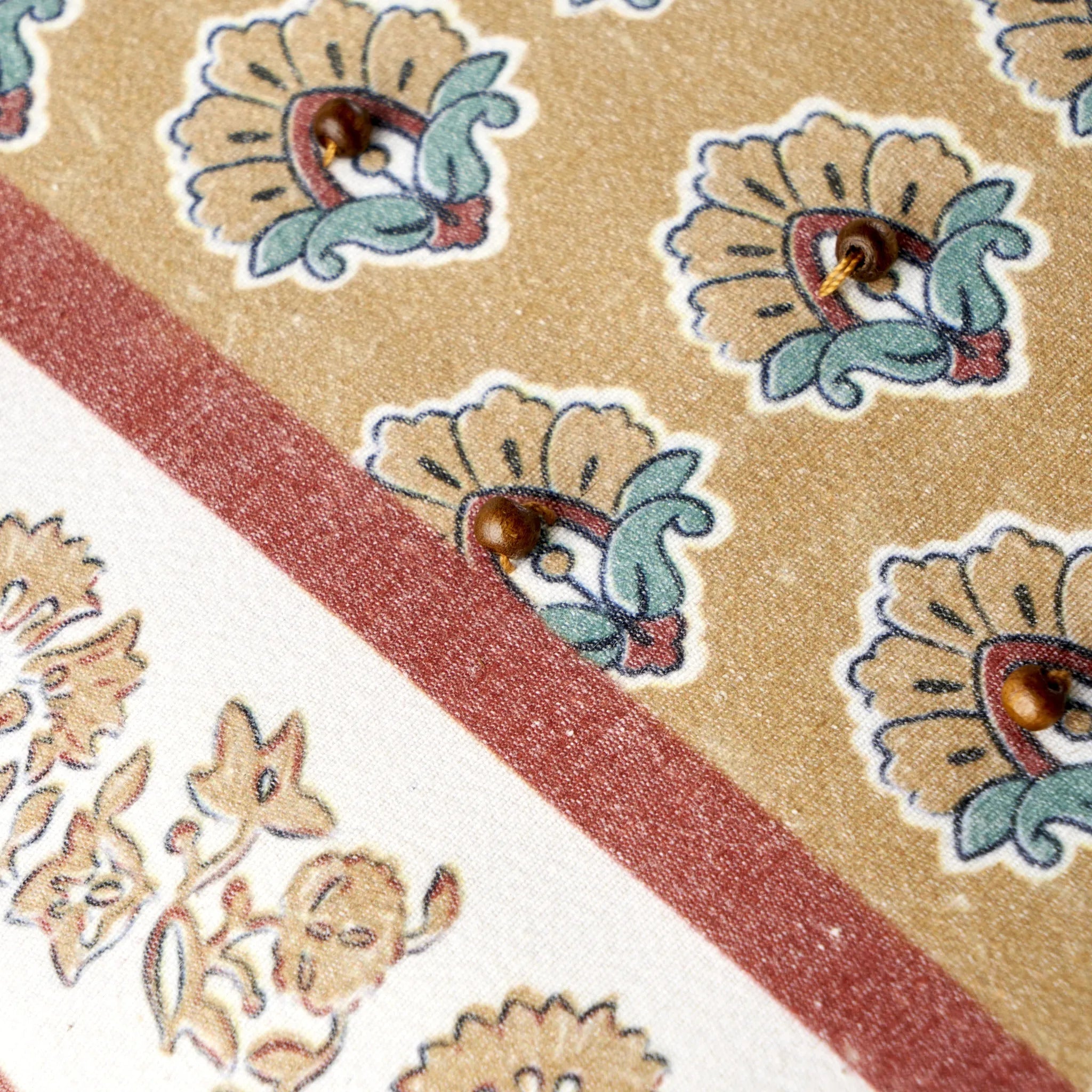 Indian Beauty Beaded Cushion Cover detail view