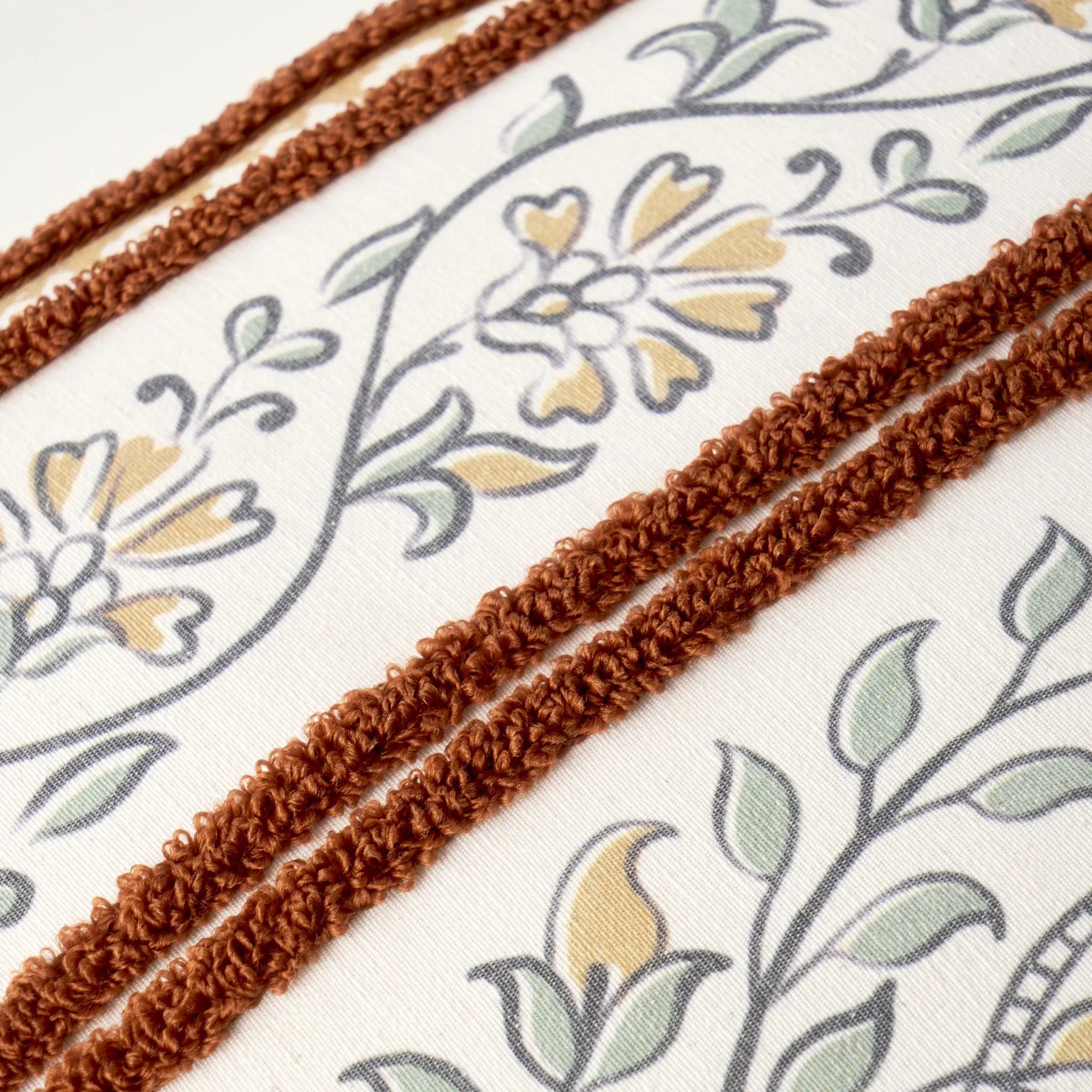 Indian Breeze Embroidered Cushion Cover detail view