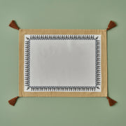 Indian Cotton Placemat with Corner Tassels
